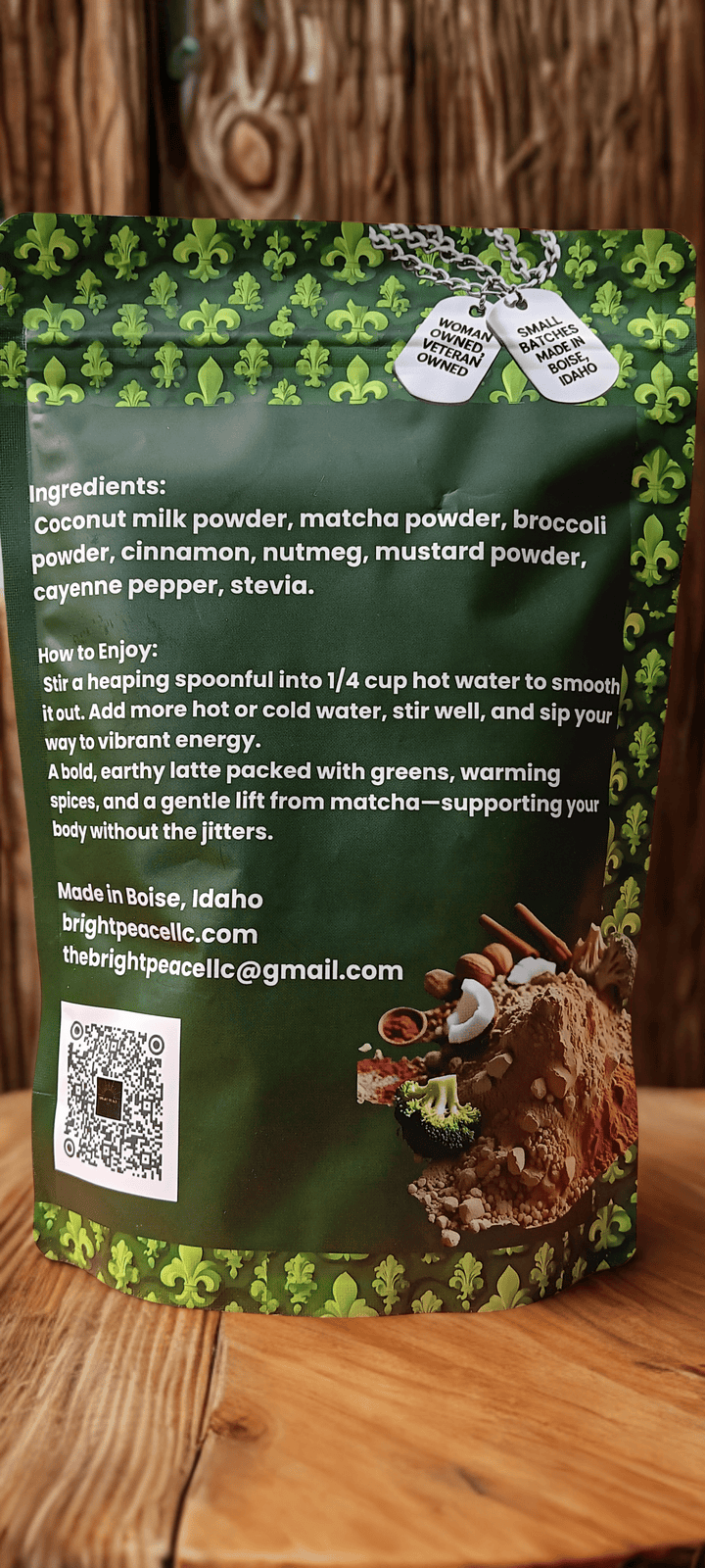 Bright Peace superfood latte Brocco Matcha Latte: Antioxidant & Anti-inflammatory Powerhouse (Pre-Order Now)