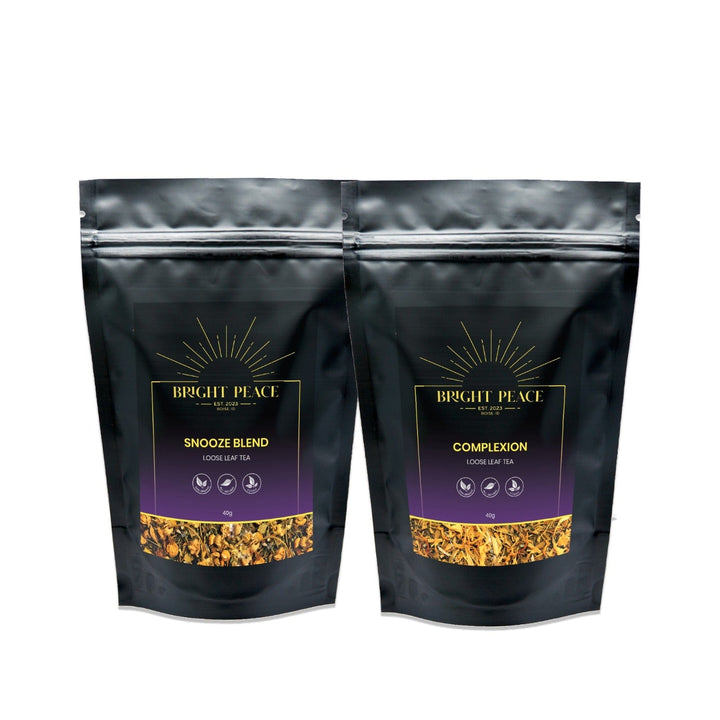 Bright Peace Menopause Herbal Tea Bundle Snooze + Complexion Tea for Sleep & Skin