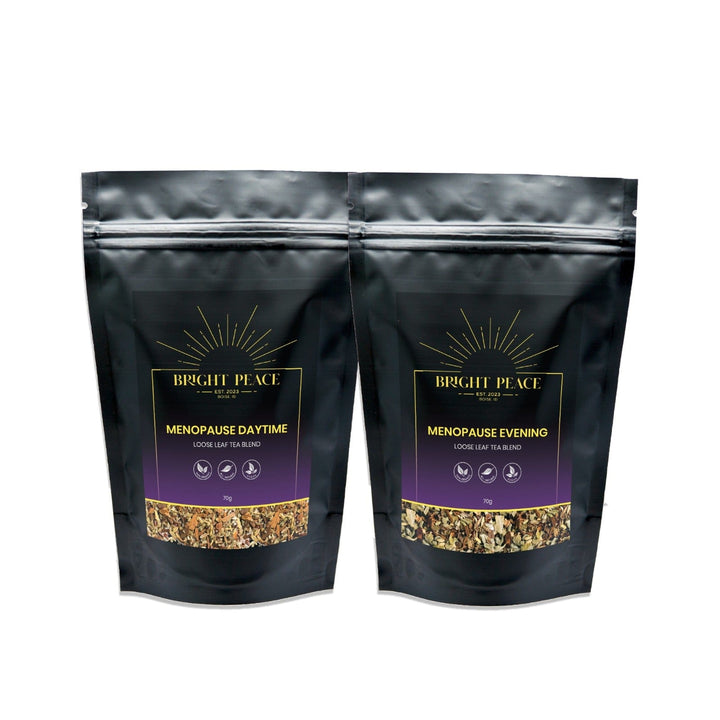 Bright Peace Menopause Herbal Tea Bundle Natural Day & Night Relief